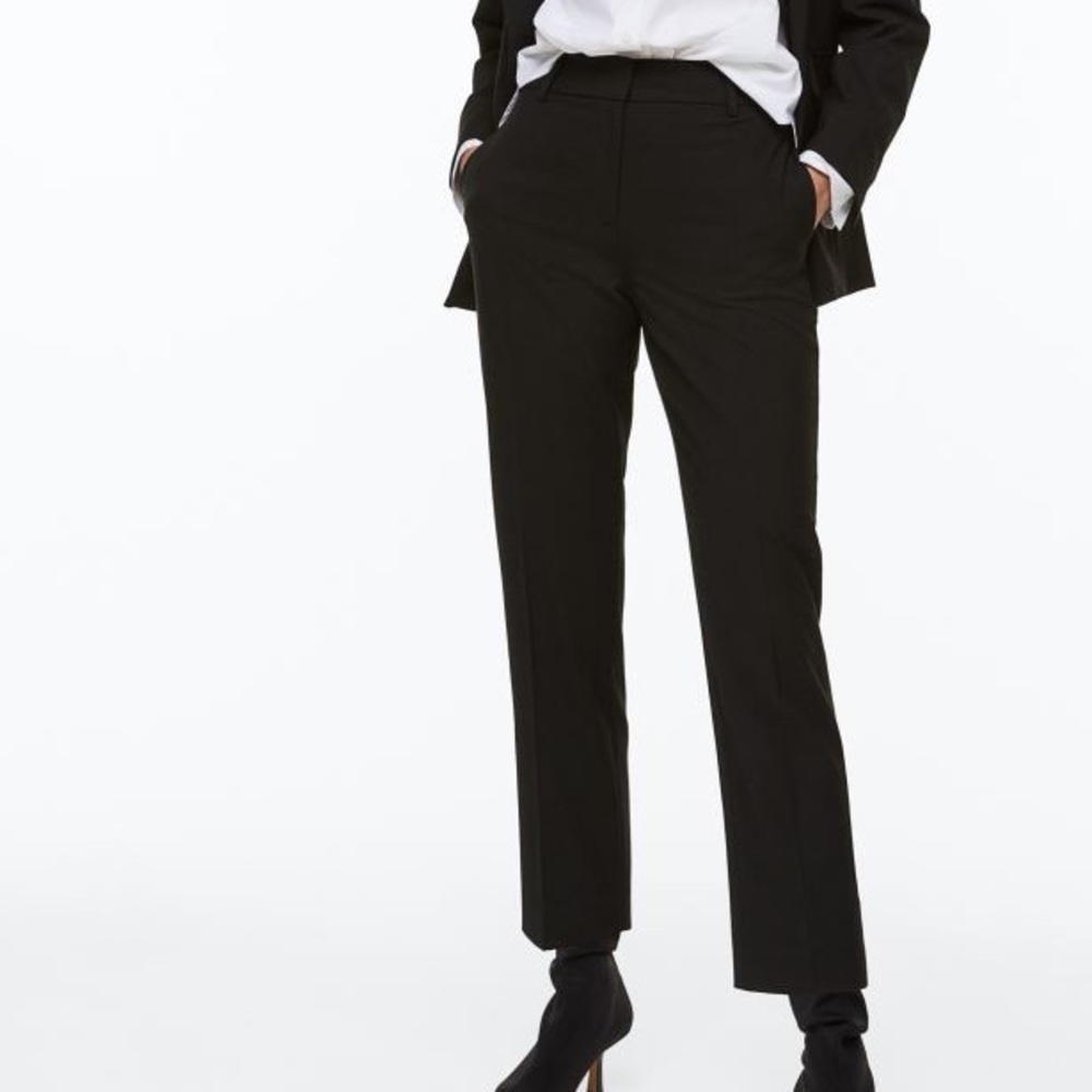 H&M Women Dressy Pants, Color Black, Size 4